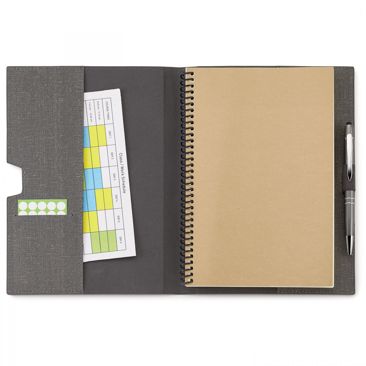 Linen Refillable Hard Cover Journal Combo