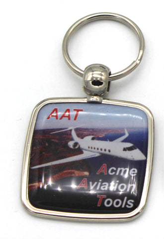 High Quality Zinc-Alloy Keychain w/Full Color Dome