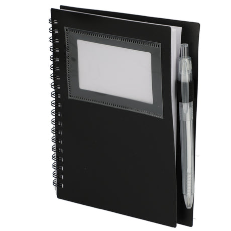 5" x 7" FSC® Recycled Star Spiral Notebook with Pen