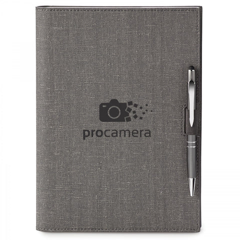 Linen Refillable Hard Cover Journal Combo