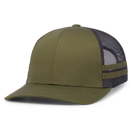 Low-Profile Stripe Trucker Cap
