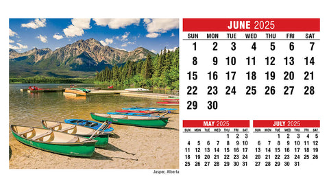 Scenes of Canada (English) Desk Tent Calendar