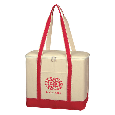 Large Cotton Canvas Cooler Bag