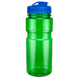 20 Oz. Translucent Recreation Bottle w/ Flip Top Lid