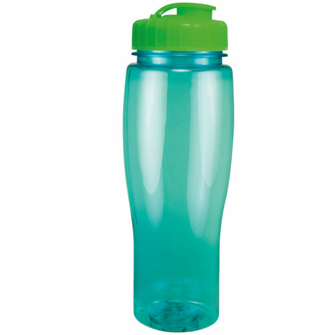 24 Oz. Contour Translucent Bottle w/ Flip Top Lid