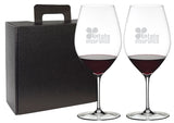 ~ Double Magnum 33-5/8oz Riedel crystal wine glass Set of 2 in a Raven Gift box