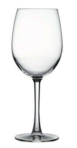 ~Arlington 16oz crystalline stemmed wine glass S/4 in a Noir black gift box