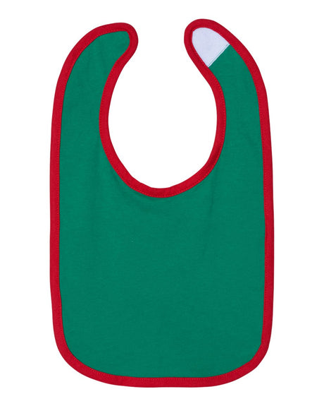 Rabbit Skins Infant Contrast Trim Premium Jersey Bib