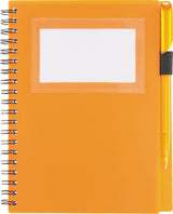 5.5" x 7" FSC Mix Star Spiral Notebook with Pen