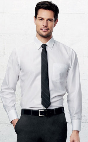 Men's Preston Easy Care Self Stripe Shirt