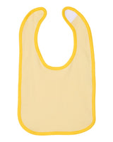 Rabbit Skins Infant Contrast Trim Premium Jersey Bib