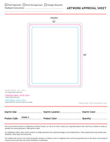 48 Hr Quick Ship - Sherpa Faux Wool Lined Micro Mink Throw, 50x60, Sublimated Edge to Edge 1 side