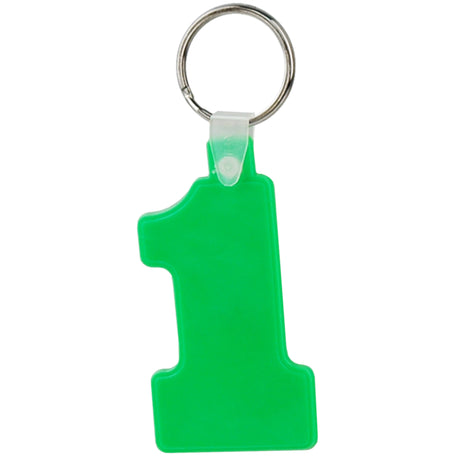 Soft Squeezable Key Tag (Number 1)