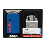 Matte Zippo® Lighter & Double Butane Insert Gift Set