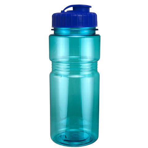 20 Oz. Translucent Recreation Bottle w/ Flip Top Lid