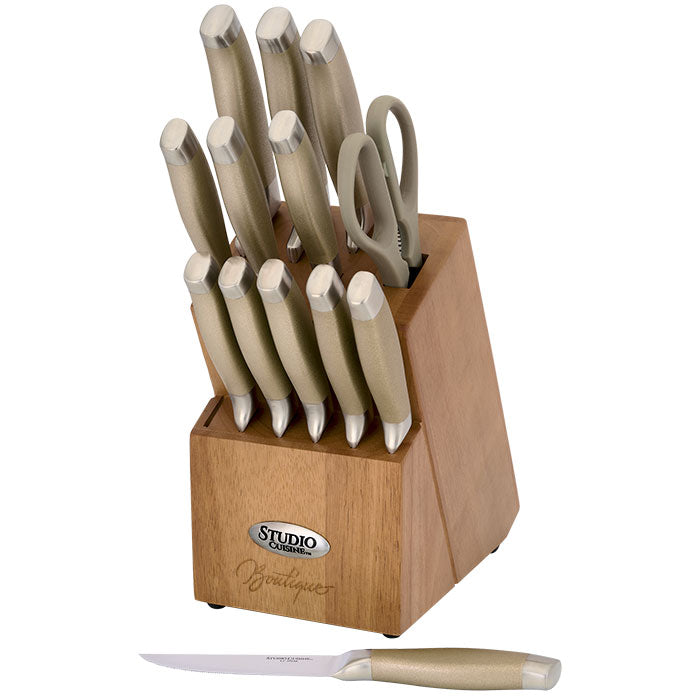 Studio Cuisine™ 14 Piece Peened Knife Block Set