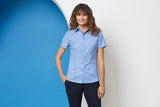 Ladies Short Sleeve Oxford Shirt