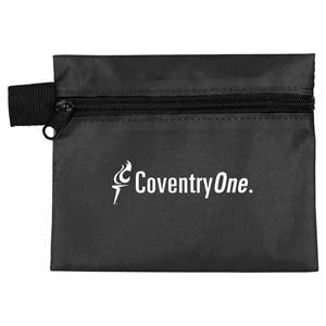 "Riverside" 13 Piece First Aid Kit Components inserted into Zipper Pouch