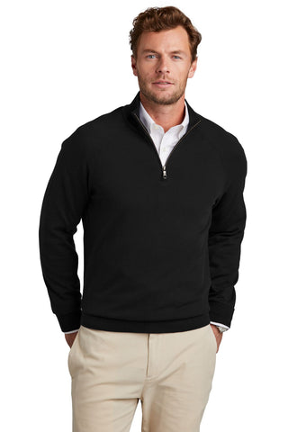 Brooks Brothers Cotton Stretch ¬º-Zip Sweater