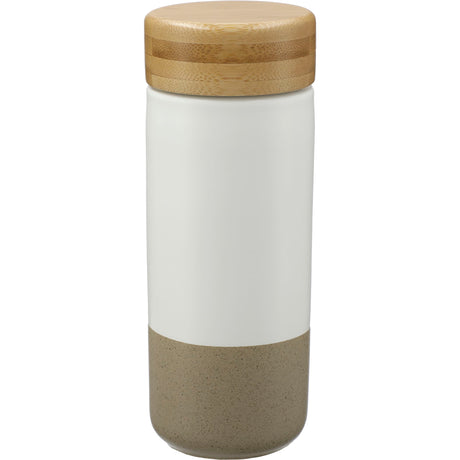 Arlo Ceramic Tumbler with Bamboo lid 11oz