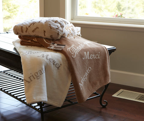 Thank You Velvafur Throw (Laser Patch)