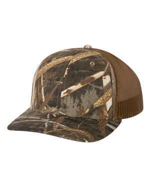 000458 Richardson® Patterned Snapback Trucker Cap