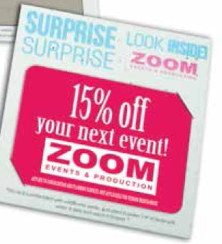 Direct Print Seeded Paper Gift Card Holder