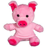 7" Plush Pig w/T-Shirt
