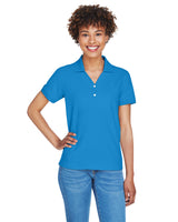 Devon and Jones Ladies' Pima Piqué Y-Collar Polo