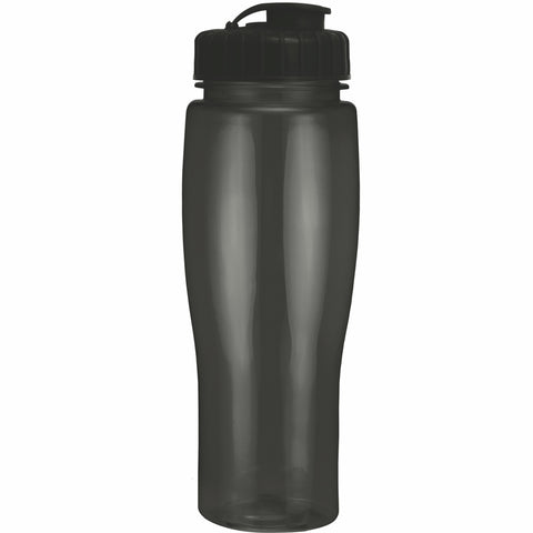 24 Oz. Contour Translucent Bottle w/ Flip Top Lid