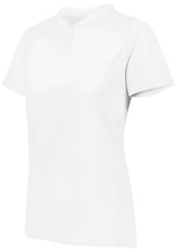 Ladies Attain Wicking Two-Button Softball Jersey
