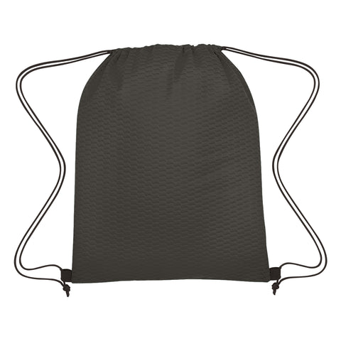 Wave Design Non-woven Drawstring Bag