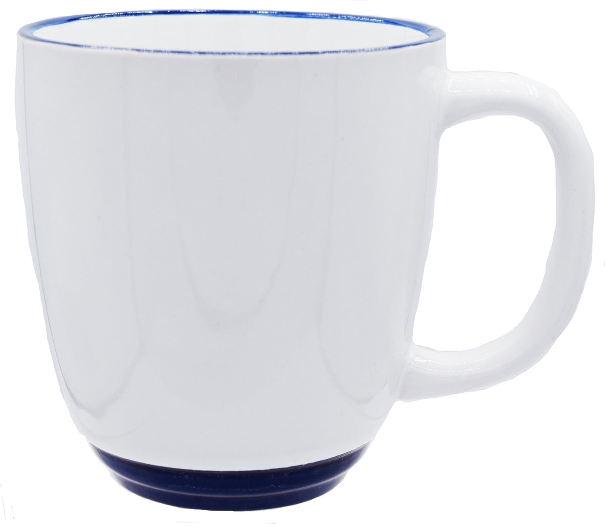 Economy Halo 14oz white/cobalt mug