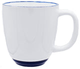 Economy Halo 14oz white/cobalt mug