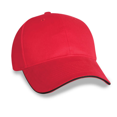Constructed Mid Weight Brushed Cotton Twill Sandwich Cap