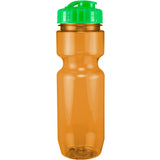 22 Oz. Translucent Bike Bottle w/ Flip Top Lid