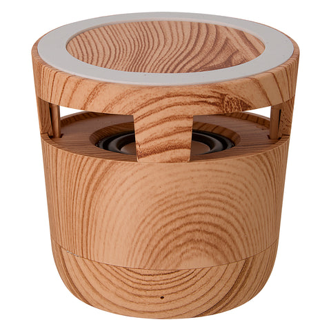 Woodgrain Wireless Charging Pad And Speaker