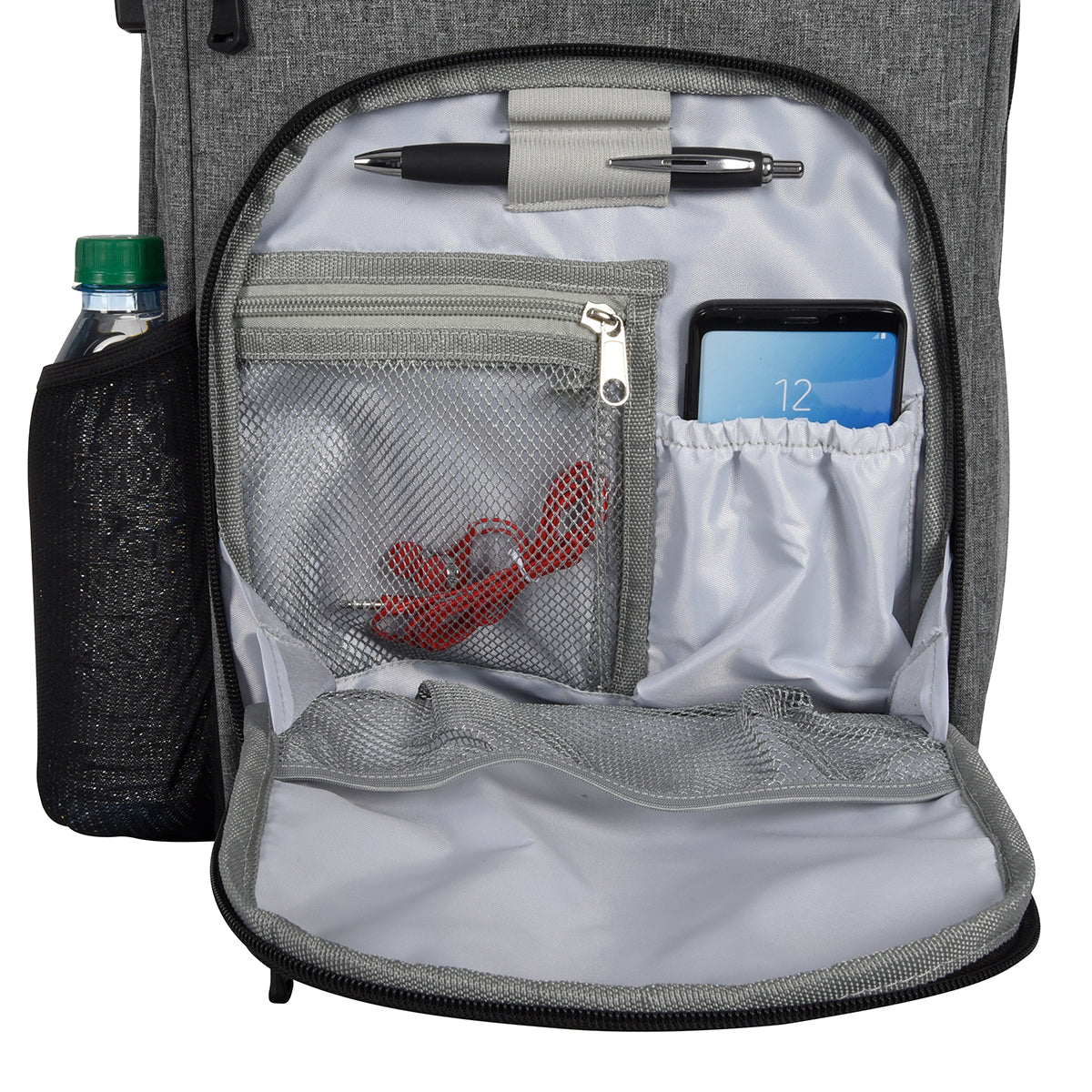 Heathered Rfid Laptop Backpack & Briefcase