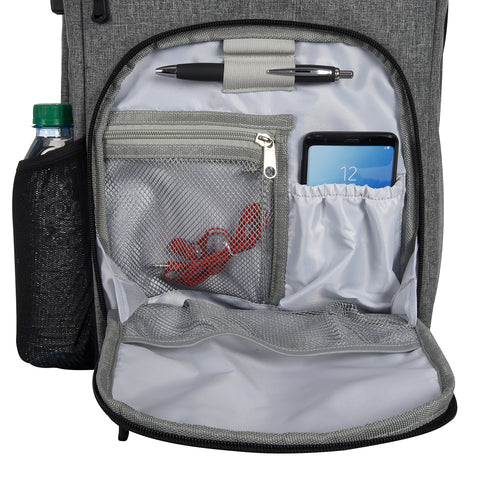 Heathered Rfid Laptop Backpack & Briefcase