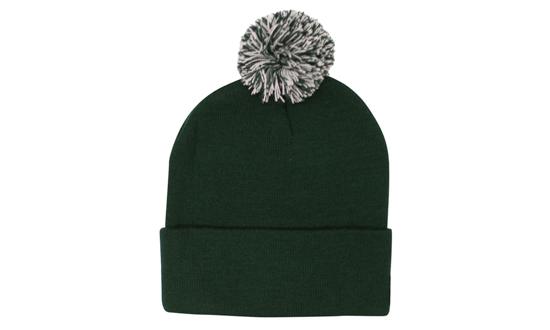 000968 Acrylic Toque Beanie w/Pom Pom