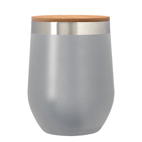12 Oz. Vinay Stemless Wine Glass With Bamboo Lid