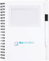 5.5" x 7" FSC Mix Star Spiral Notebook with Pen