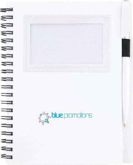 5.5" x 7" FSC Mix Star Spiral Notebook with Pen