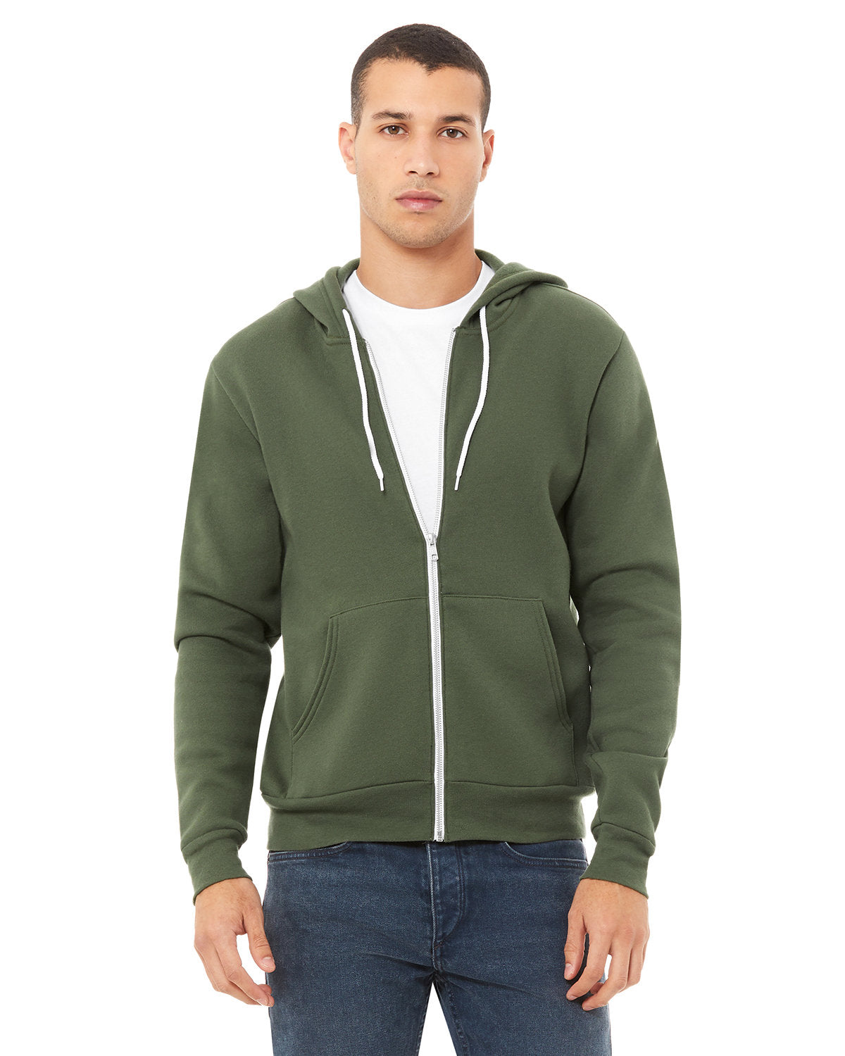 BELLA+CANVAS Unisex Sponge Fleece Full-Zip Hooded Sweatshirt