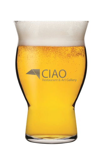 Revival 20oz clear glass stacking craft pilsner