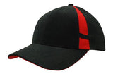 Brushed Heavy Cotton Cap w/Crown Inserts, Contrasting Peak Under & Strap