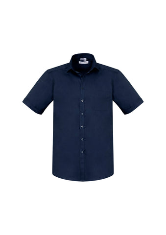 Men's Monaco Short Sleeve French Style Cotton Stretch Shirt