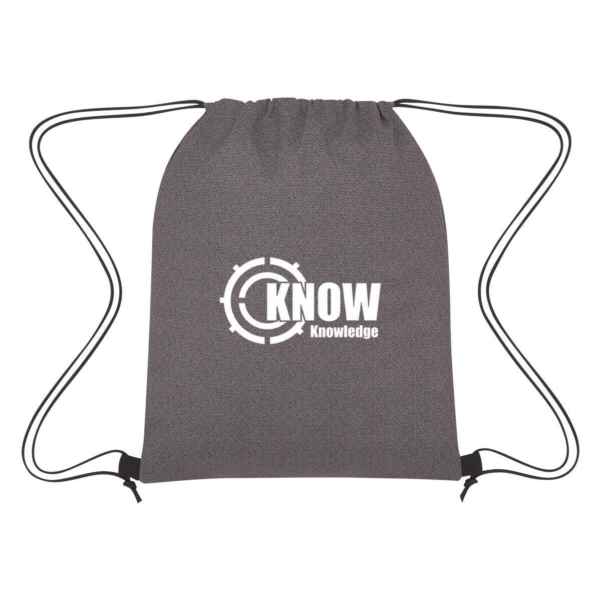 Heathered Non-woven Drawstring Backpack