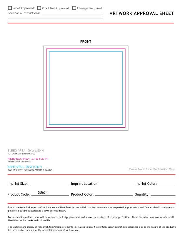 Domestic Made Oversize Bandana, 27x27, Sublimated Edge to Edge 1 side