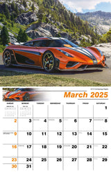 Galleria Wall Calendar 2025 Exotic Cars Eng.